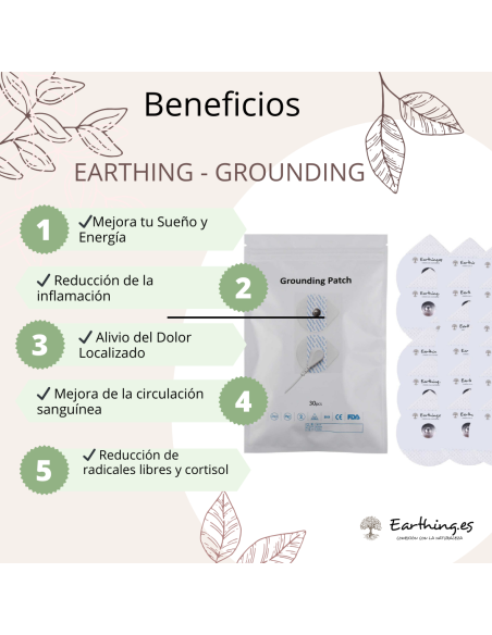 Parches Earthing: Reduce Estrés, Mejora el Sueño y Alivia el Dolor |Grounding |